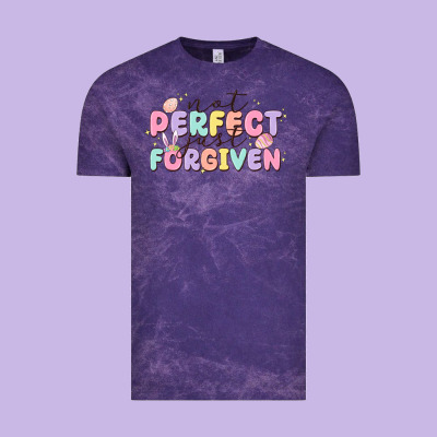 Not Perfect Just Forgiven Vintage Tee Designed By Maliassmallbusiness