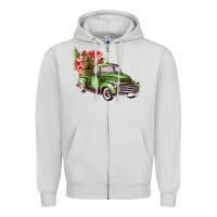 Dove Grey green truck Zipper Hoodie - Bettercallsaul