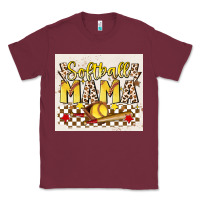 Burgundy softball mom Classic Tee - JahusDesignShop