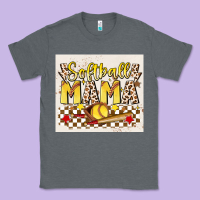 Softball Mom Classic Tee Designed By Jahusdesignshop