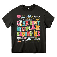Asphalt customized teacher dear tiny human behind me back Heavy Core Tee - JahusDesignShop