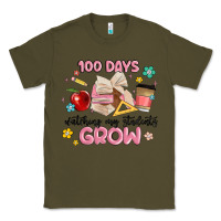 Army Green 100 days of watching my students grow Classic Tee - MaliasSmallBusiness