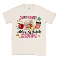 Natural 100 days of watching my students grow Classic Tee - MaliasSmallBusiness