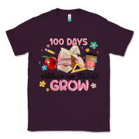 Plum 100 days of watching my students grow Classic Tee - MaliasSmallBusiness