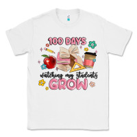 White 100 days of watching my students grow Classic Tee - MaliasSmallBusiness