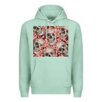 Seafoam skulls and flowers Premium Hoodie - TumblerDesignByShophia