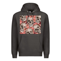 Smoke skulls and flowers Premium Hoodie - TumblerDesignByShophia