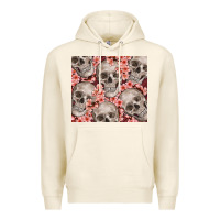 Tofu skulls and flowers Premium Hoodie - TumblerDesignByShophia