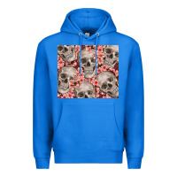 True Royal skulls and flowers Premium Hoodie - TumblerDesignByShophia