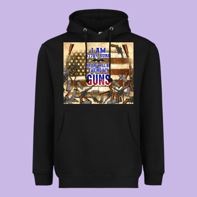 No One Will Be Taking My Guns Heavyweight Hoodie Designed By Tumblerdesignbyshophia