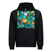 Black school boy coffe cup with camouflage seamless pattern bbs Urban Hoodie - BundleAndBundleShop
