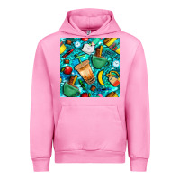 Fuchsia Pink school boy coffe cup with camouflage seamless pattern bbs Urban Hoodie - BundleAndBundleShop