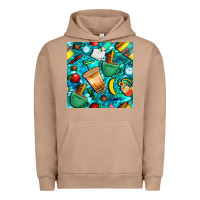 Pigment Burro school boy coffe cup with camouflage seamless pattern bbs Urban Hoodie - BundleAndBundleShop