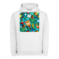 Pigment Lunar Rock school boy coffe cup with camouflage seamless pattern bbs Urban Hoodie - BundleAndBundleShop