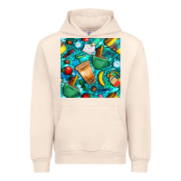 Sandshell school boy coffe cup with camouflage seamless pattern bbs Urban Hoodie - BundleAndBundleShop