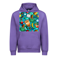 Tulip school boy coffe cup with camouflage seamless pattern bbs Urban Hoodie - BundleAndBundleShop