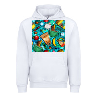White school boy coffe cup with camouflage seamless pattern bbs Urban Hoodie - BundleAndBundleShop
