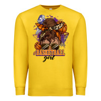 Lemon Messy bun Basketball girl Premium Sweatshirt - HowdyJamesFarm