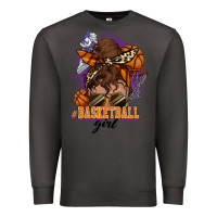 Smoke Messy bun Basketball girl Premium Sweatshirt - HowdyJamesFarm