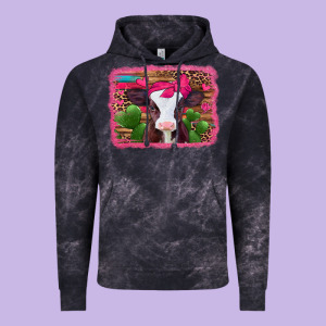 Valentines Day Baby Calf Vintage Hoodie Designed By Jasminsmagicworld