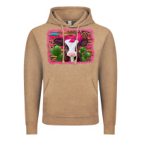 Vintage Coffee valentines day baby calf Vintage Hoodie - Jasminsmagicworld