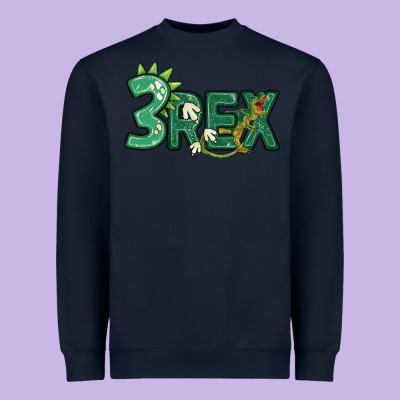 Three Rex Heavyweight Sweatshirt Designed By Maliassmallbusiness