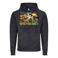 Vintage Black free spirit wild heart 3 horses Vintage Hoodie - LillyAllenDesigns