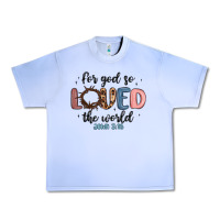 Grape Ice for god so loved the world Urban Heavy Tee - MaliasSmallBusiness