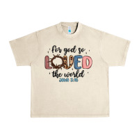 Sandshell for god so loved the world Urban Heavy Tee - MaliasSmallBusiness