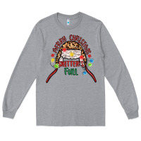 Heather Grey merry christmas shitter s full Long Sleeve Tee - MaliasSmallBusiness