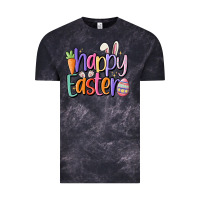Cloud Black happy easter Vintage Tee - MaliasSmallBusiness