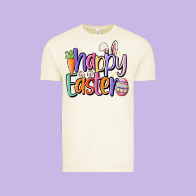 Happy Easter Vintage Tee Designed By Maliassmallbusiness