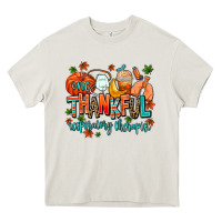 Cream one thankful respiratory therapist Heavy Core Tee - AdoDesignShop