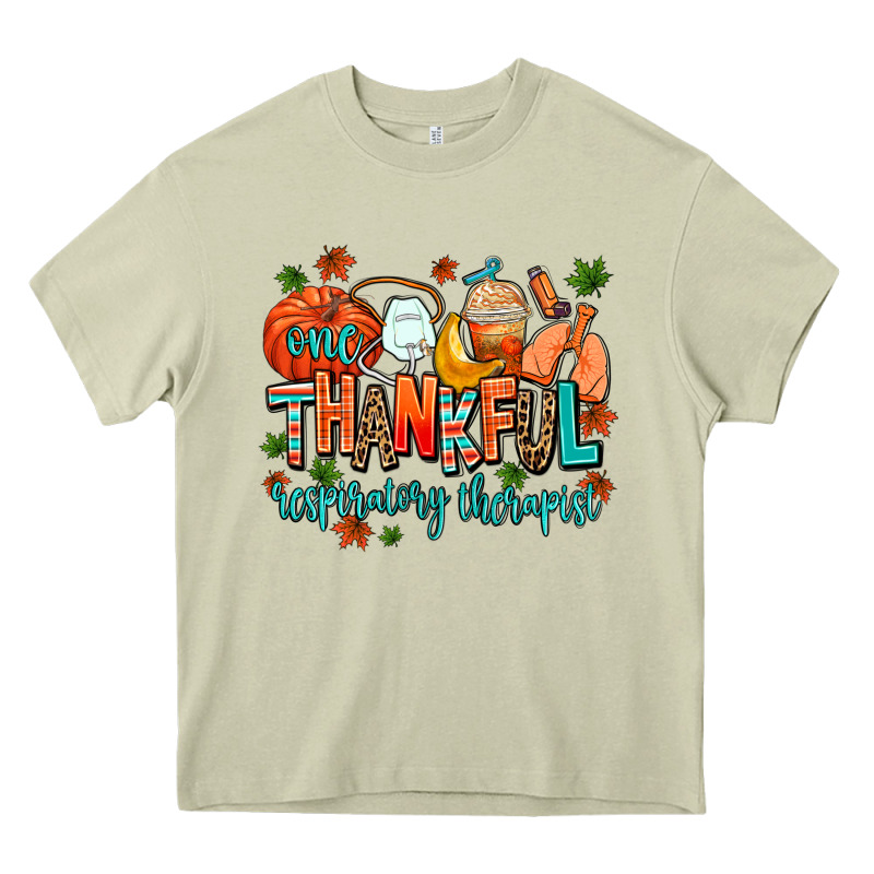 One Thankful Respiratory Therapist Heavy Core Tee by AdoDesignShop | Teevron