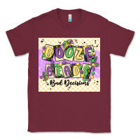 Burgundy booze beads Classic Tee - MaliasSmallBusiness