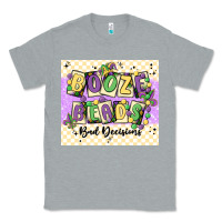 Heather Grey booze beads Classic Tee - MaliasSmallBusiness