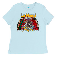 Baby Blue la mama mas chingona Ladies Tee - RacoonDesign