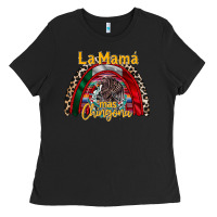 Black la mama mas chingona Ladies Tee - RacoonDesign