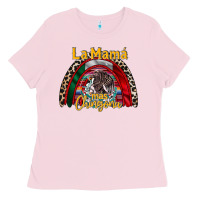 Bubblegum Pink la mama mas chingona Ladies Tee - RacoonDesign