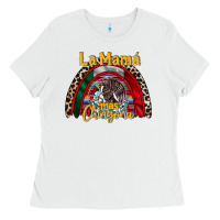 White la mama mas chingona Ladies Tee - RacoonDesign