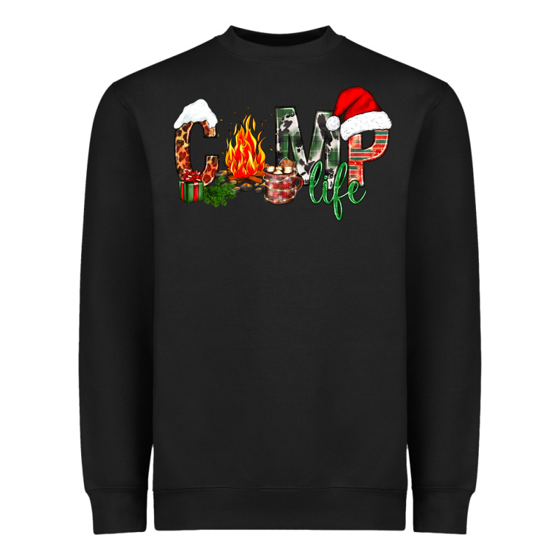 Christmas Camp Life Heavyweight Sweatshirt by NancyCooperArtShop | Teevron