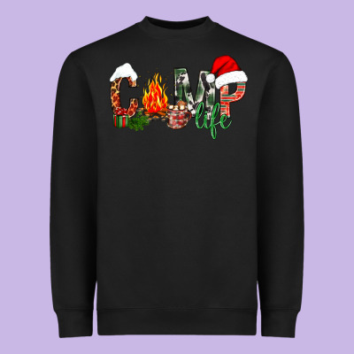 Christmas Camp Life Heavyweight Sweatshirt Designed By Nancycooperartshop