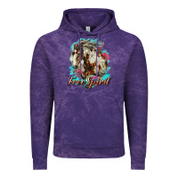 Cloud Purple free spirit mustang horse Vintage Hoodie - LillyAllenDesigns