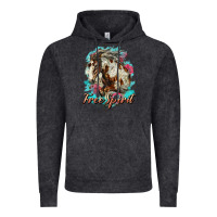 Vintage Black free spirit mustang horse Vintage Hoodie - LillyAllenDesigns