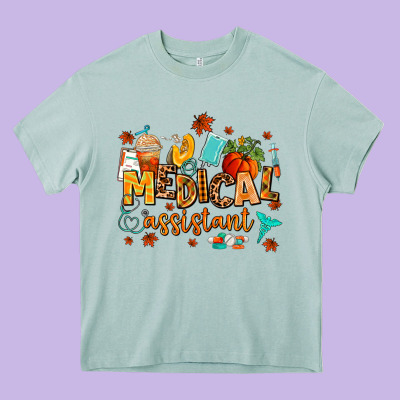 Medical Assistant Heavy Core Tee Designed By Adodesignshop