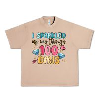 Burro i sparkled my way through 100 days Urban Heavy Tee - MaliasSmallBusiness
