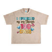 French Oak i sparkled my way through 100 days Urban Heavy Tee - MaliasSmallBusiness