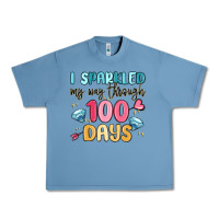 Pebble Blue i sparkled my way through 100 days Urban Heavy Tee - MaliasSmallBusiness