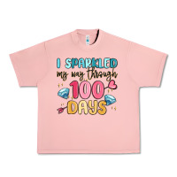 Salmon i sparkled my way through 100 days Urban Heavy Tee - MaliasSmallBusiness