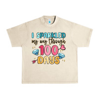 Sandshell i sparkled my way through 100 days Urban Heavy Tee - MaliasSmallBusiness